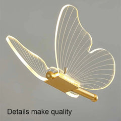 Nordic LED Table Lamp: Switch Button, Bedroom Bedside Light, Living Room Restaurant Decor, Butterfly Desk Lamp