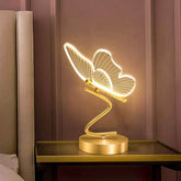 Nordic LED Table Lamp: Switch Button, Bedroom Bedside Light, Living Room Restaurant Decor, Butterfly Desk Lamp
