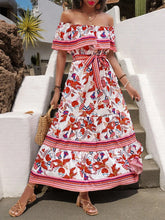 Off-Shoulder Floral Maxi Dress