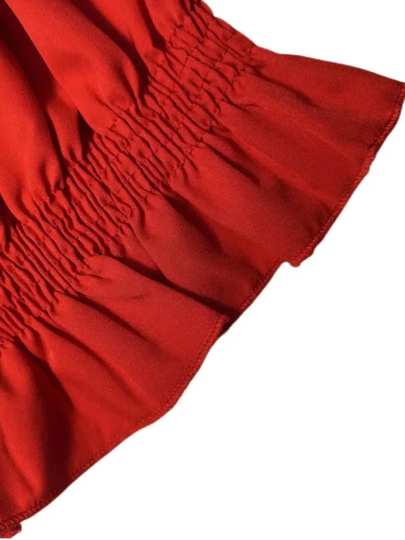 Off-Shoulder Flounce Sleeve Blouse