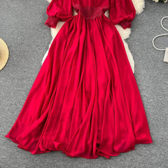 Off-Shoulder Scalloped Lace-Trimmed Maxi Dress