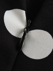 One-Shoulder Polka Dot Mini Dress