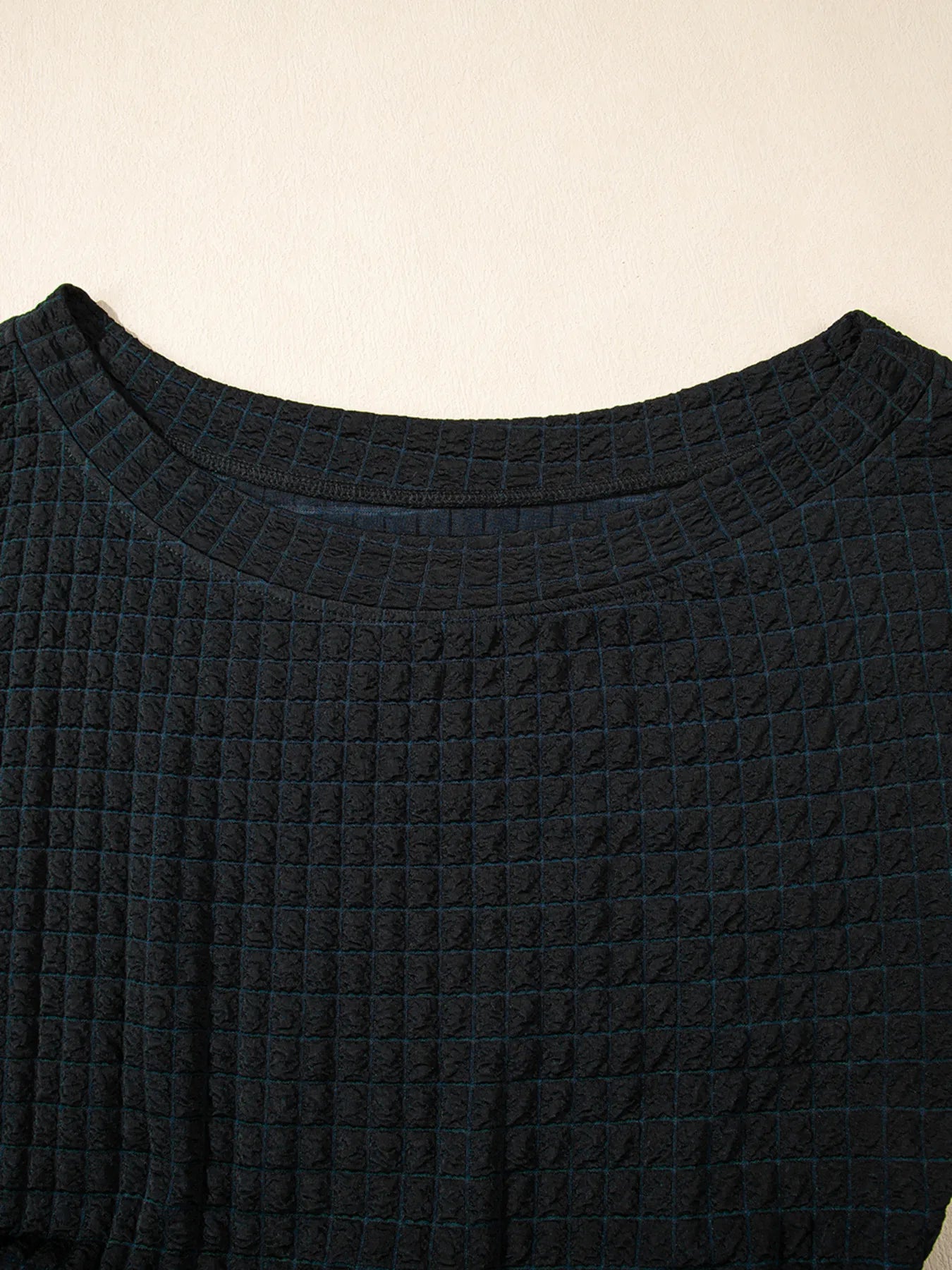 One Shoulder Short Sleeve Knotted Waist Jumpsuit