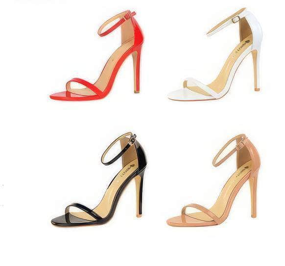 Open Toes Ankle Strap Sandal Stilettos