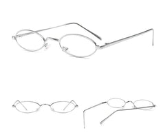 Oval Small Metal Frame Sunglasses