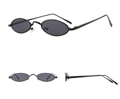 Oval Small Metal Frame Sunglasses