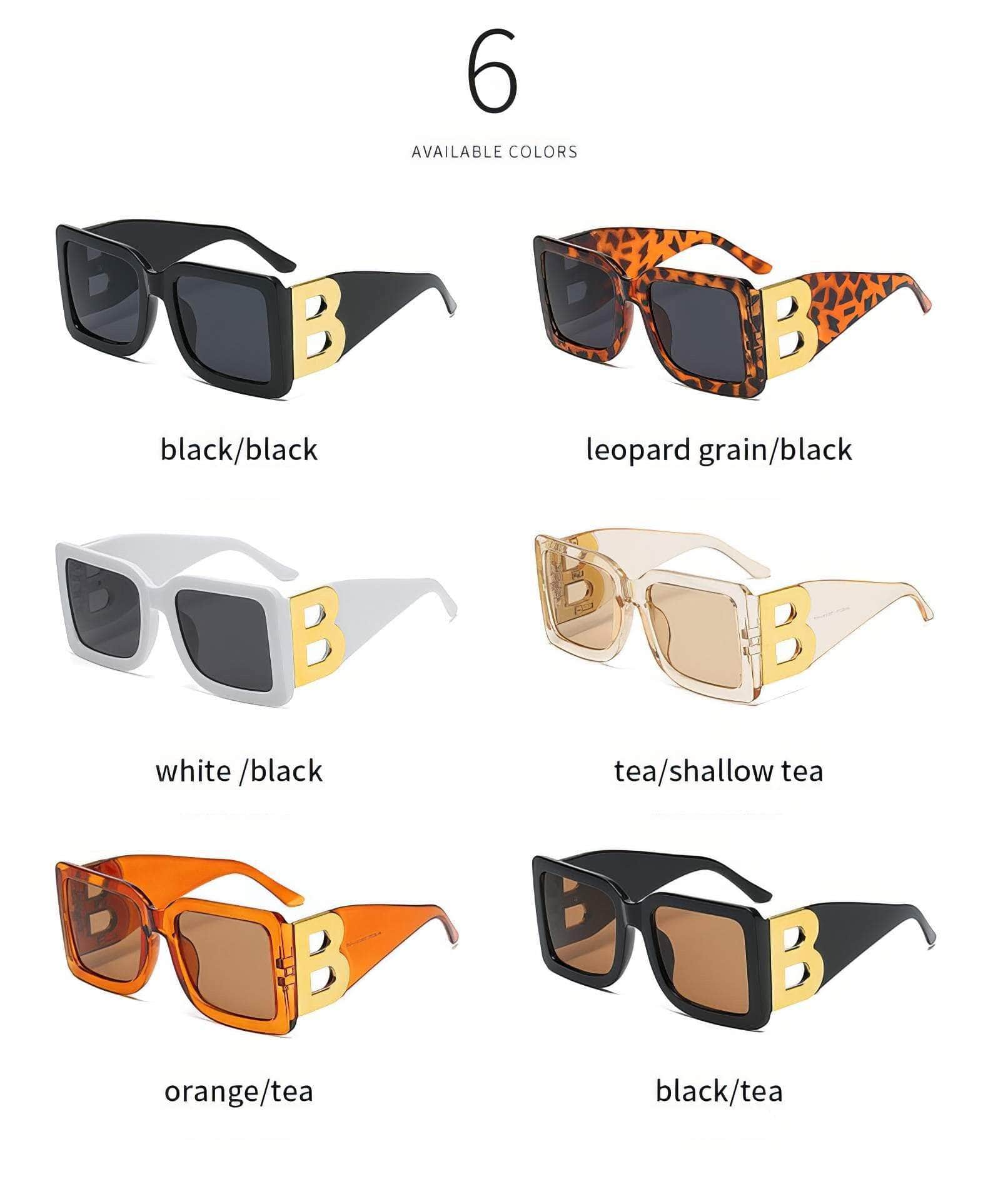 Oversized Square Frame Sunglasses