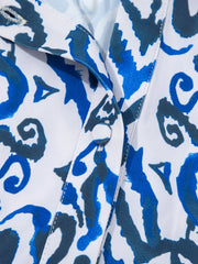 Paisley Print Long Sleeve Blouse