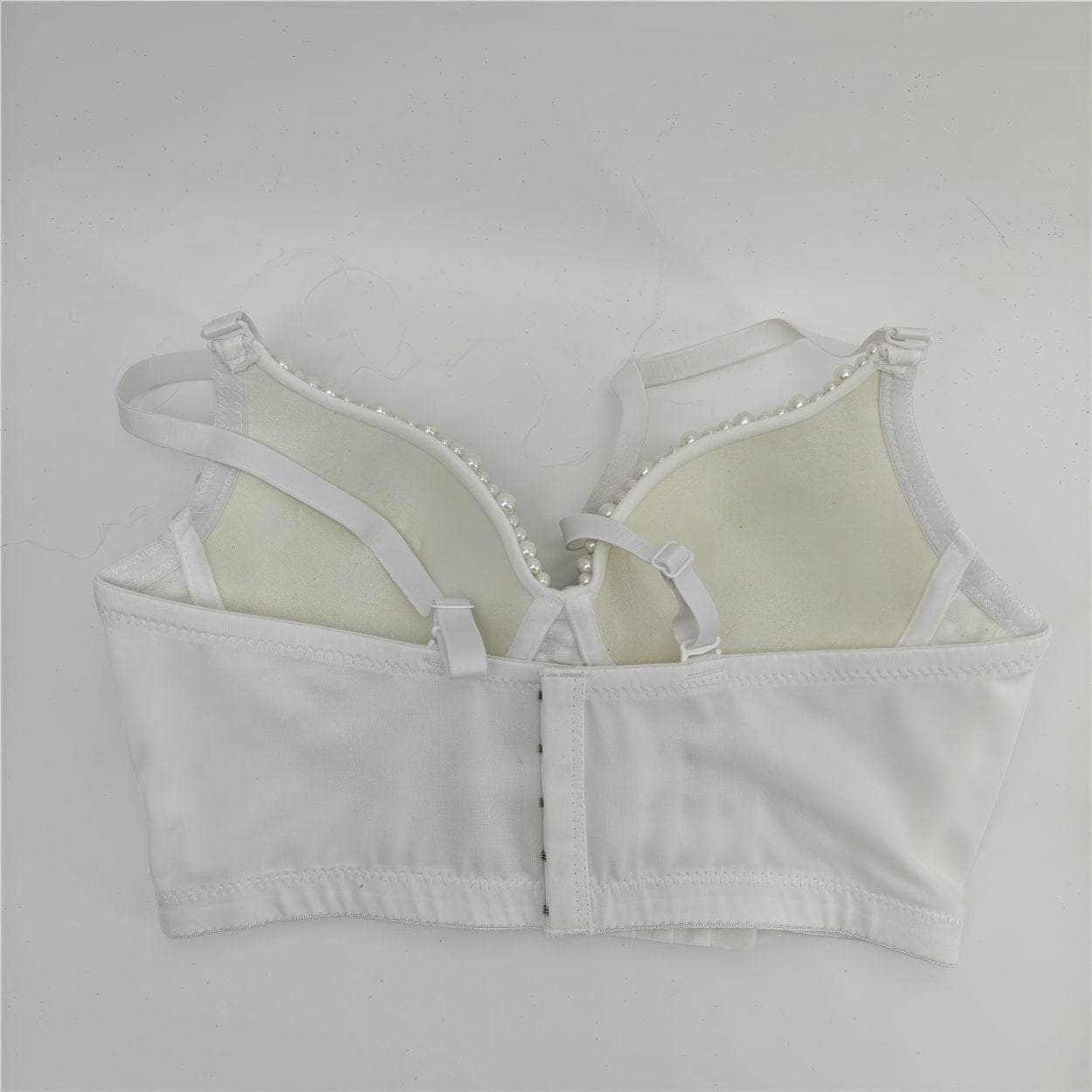 Pearl Bejeweled Corset Cami Bustier Top