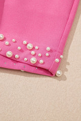 Pearl Embellished Top and Shorts Set