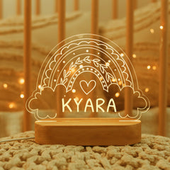 Personalized USB Night Light for Babies and Kids - Custom Name Lamp for Nursery, Newborn Bedroom, Home Decor, Ideal Birthday Warm Light / style 7