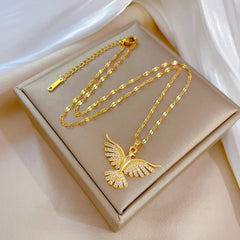 Phoenix Eagle Pendant Necklace N2197
