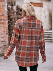 Plaid Button-Down Long Sleeve Shirt