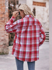 Plaid Button-Down Long Sleeve Shirt