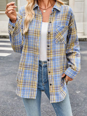 Plaid Button Up Long Sleeve Shirt