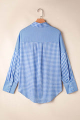 Plaid Button Up Long Sleeve Shirt