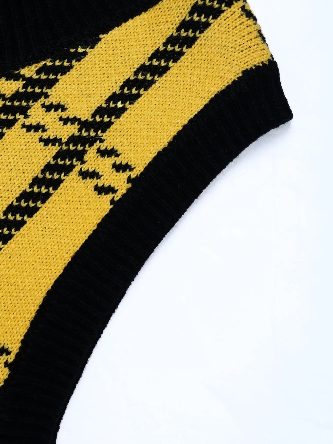 Plaid V-Neck Cropped Sweater Vest