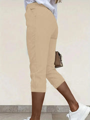 Pleated Detail Pants with Pockets