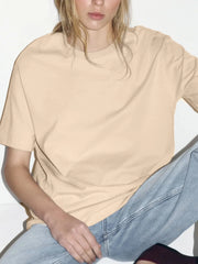 Plus Size Oversized Round Neck Short Sleeve T-Shirt