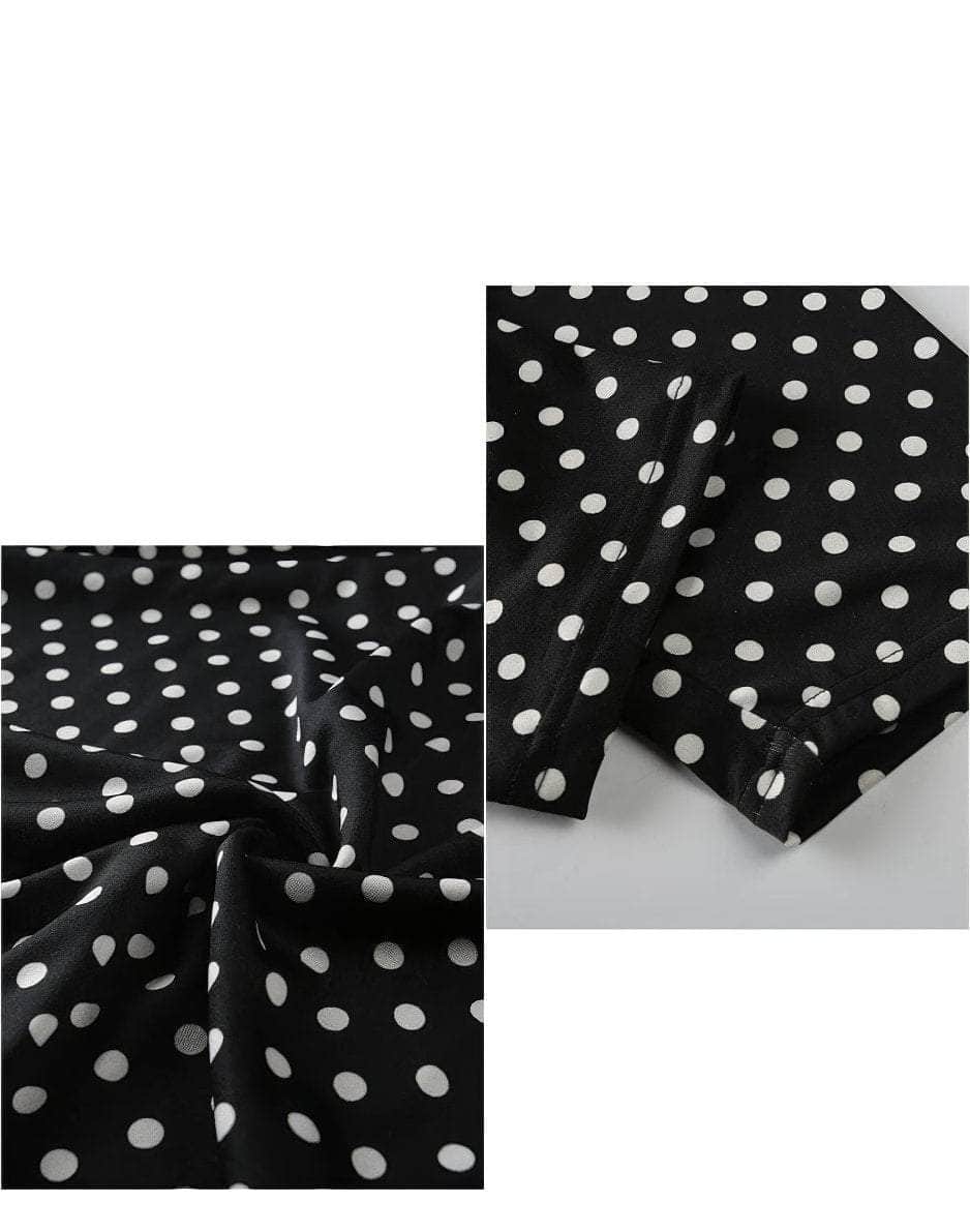Plus Size Strapless Tubed Polka Dot Jumpsuit