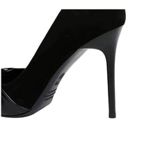 Pointed Toe Bow Detailed Suede Pumps