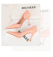 Pointed Toes Stiletto Croc Pumps