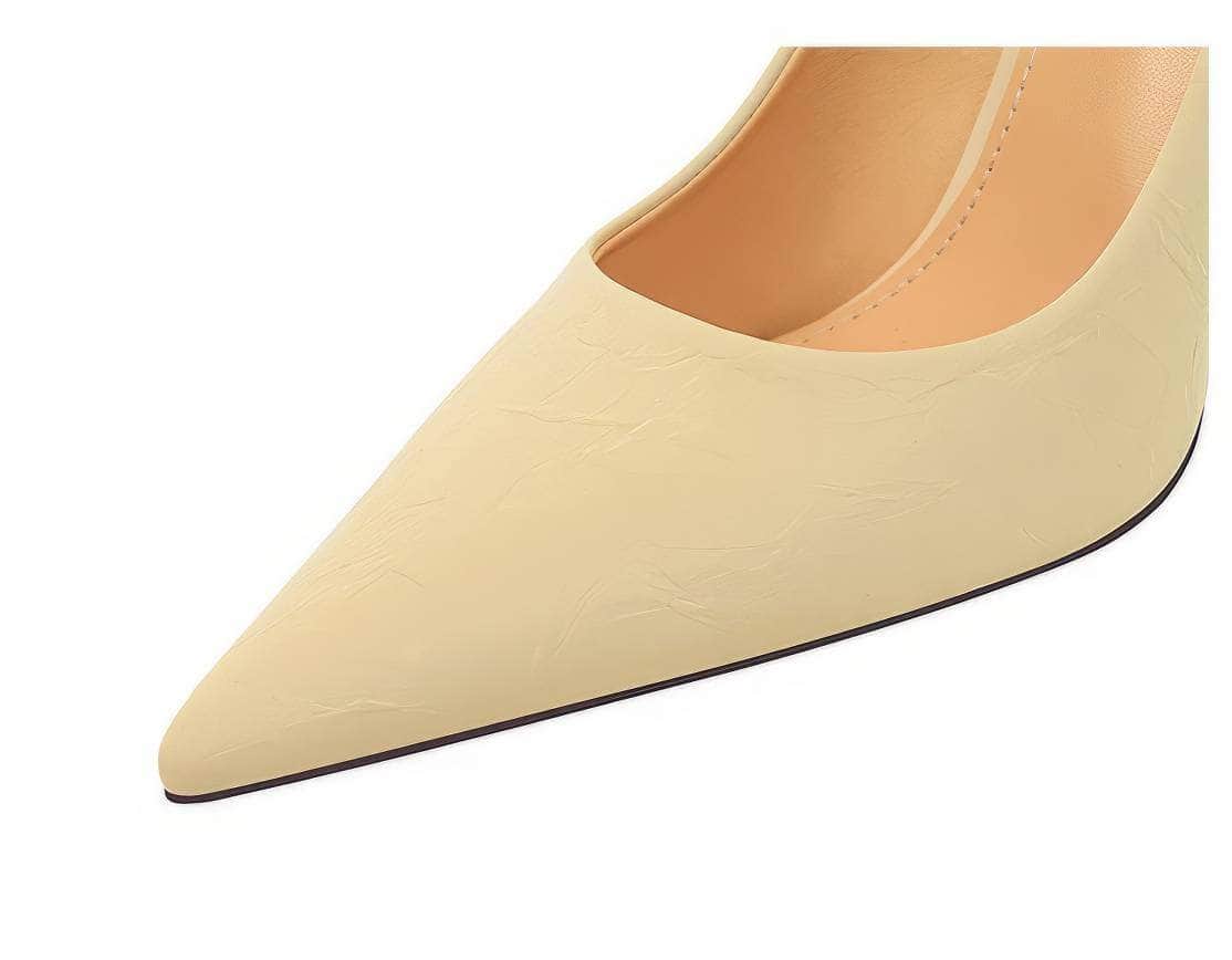 Pointy Ruched Detailed Stiletto Heels