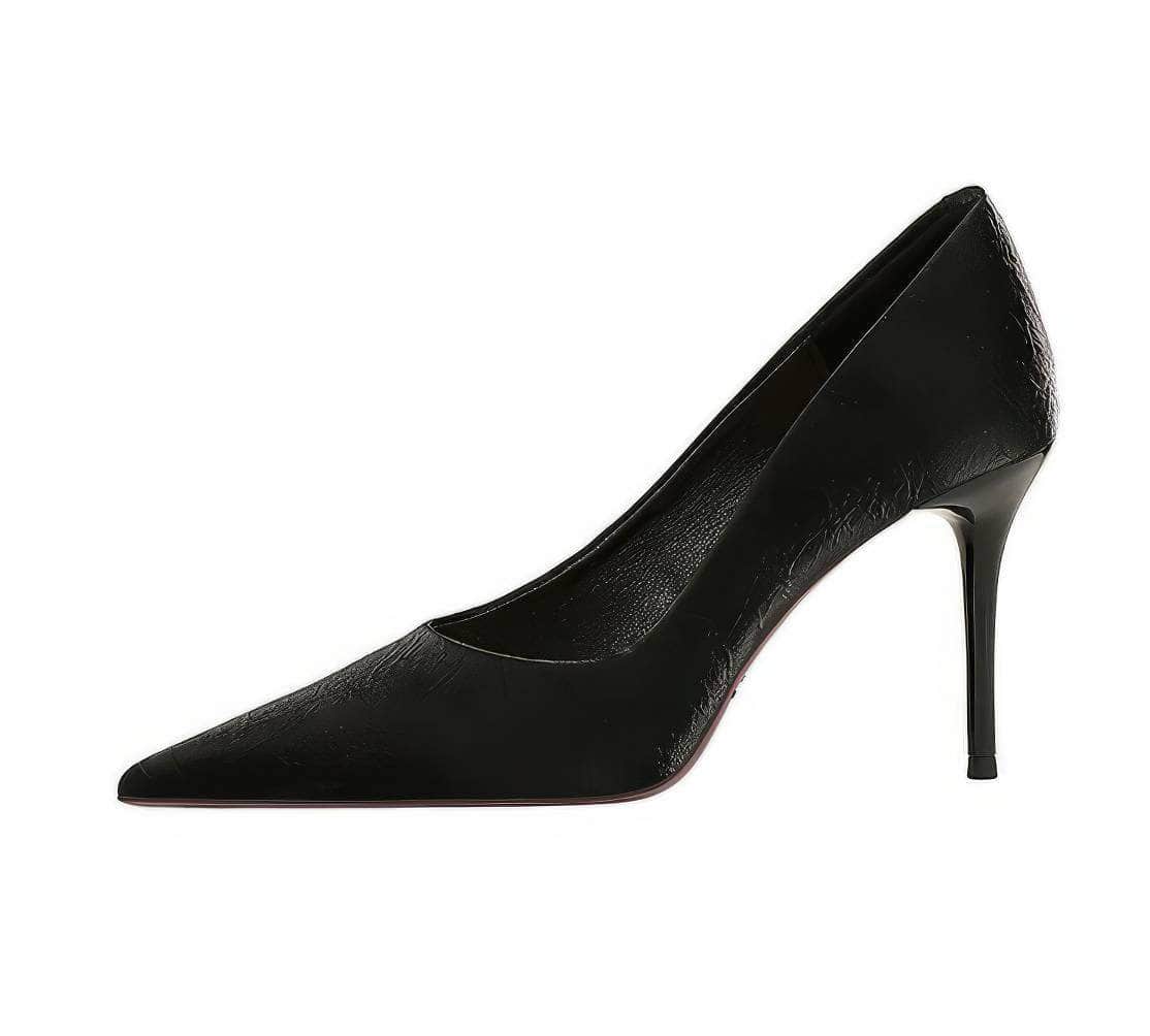 Pointy Ruched Detailed Stiletto Heels