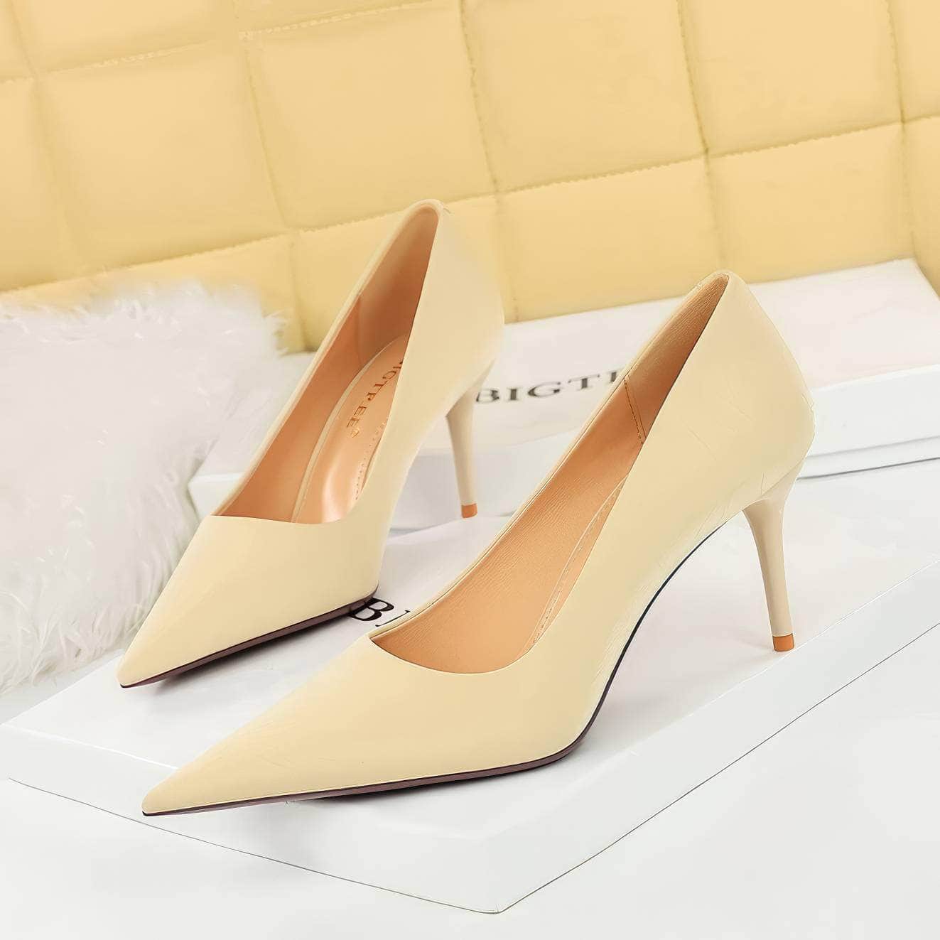 Pointy Ruched Detailed Stiletto Heels
