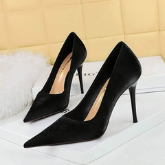 Pointy Ruched Detailed Stiletto Heels