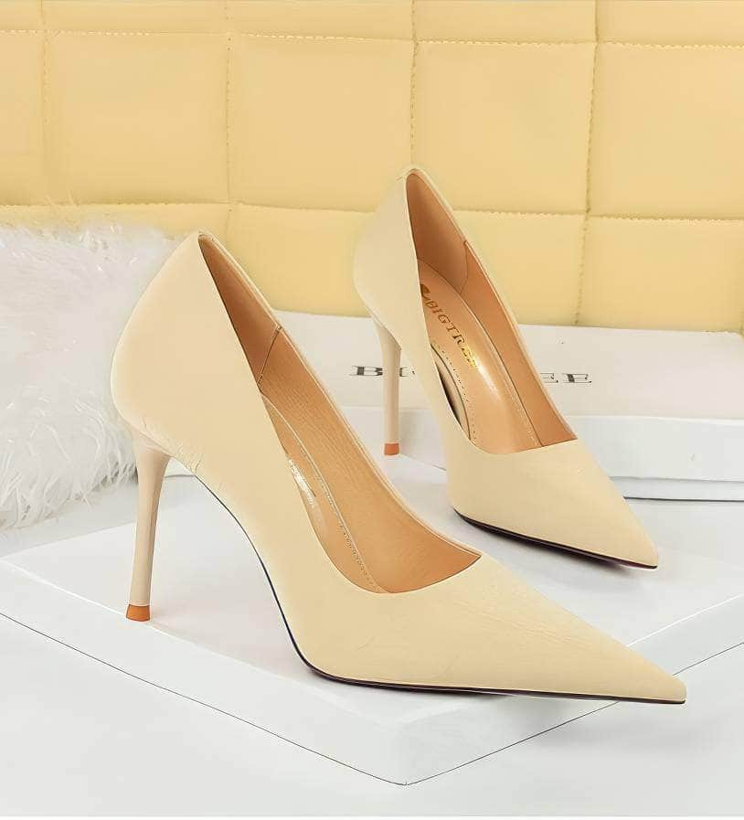 Pointy Ruched Detailed Stiletto Heels