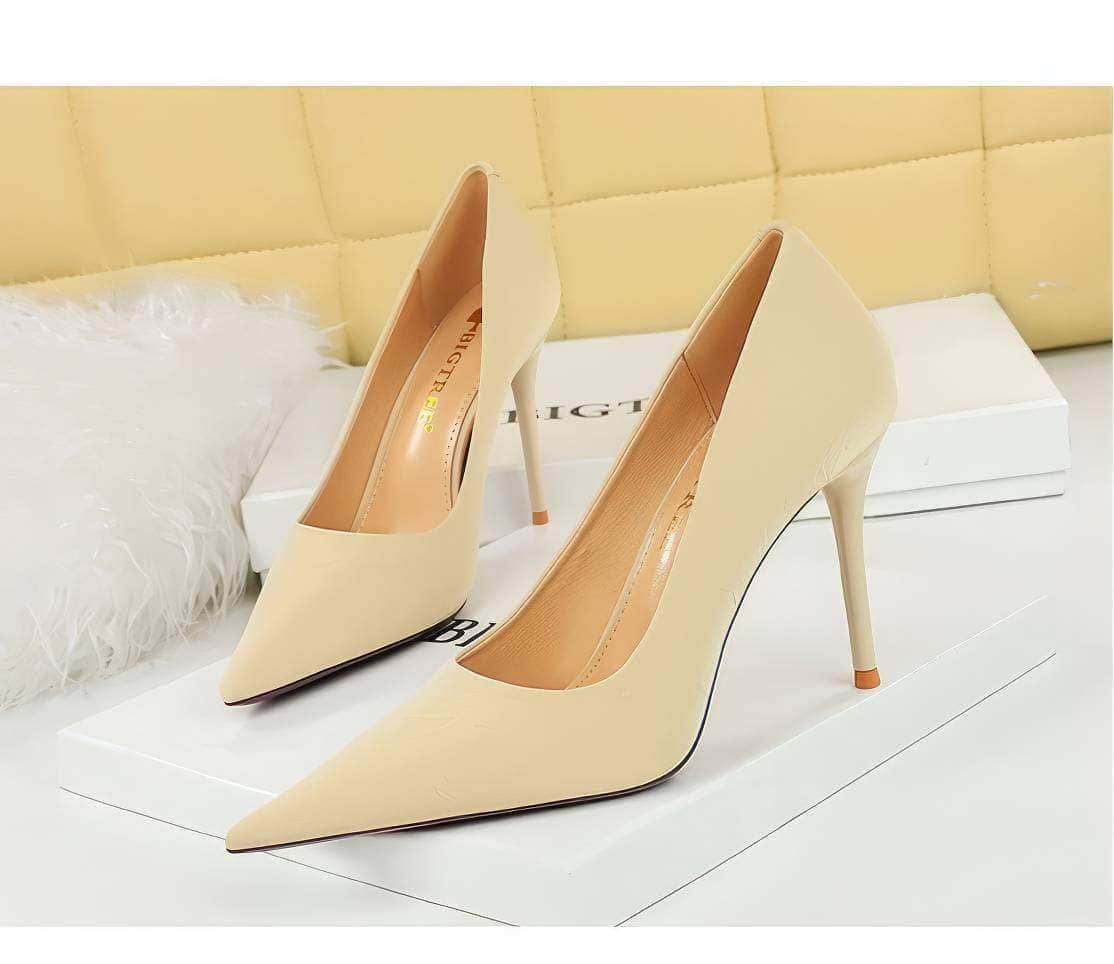 Pointy Ruched Detailed Stiletto Heels