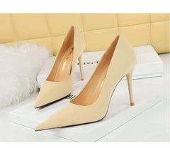 Pointy Ruched Detailed Stiletto Heels