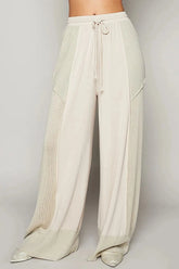 POL Drawstring Wide Leg Pants