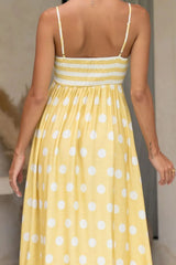 Polka Dot Square Neck Cami Dress