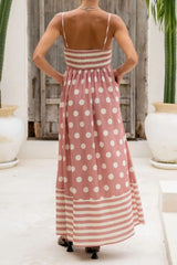 Polka Dot Square Neck Cami Dress