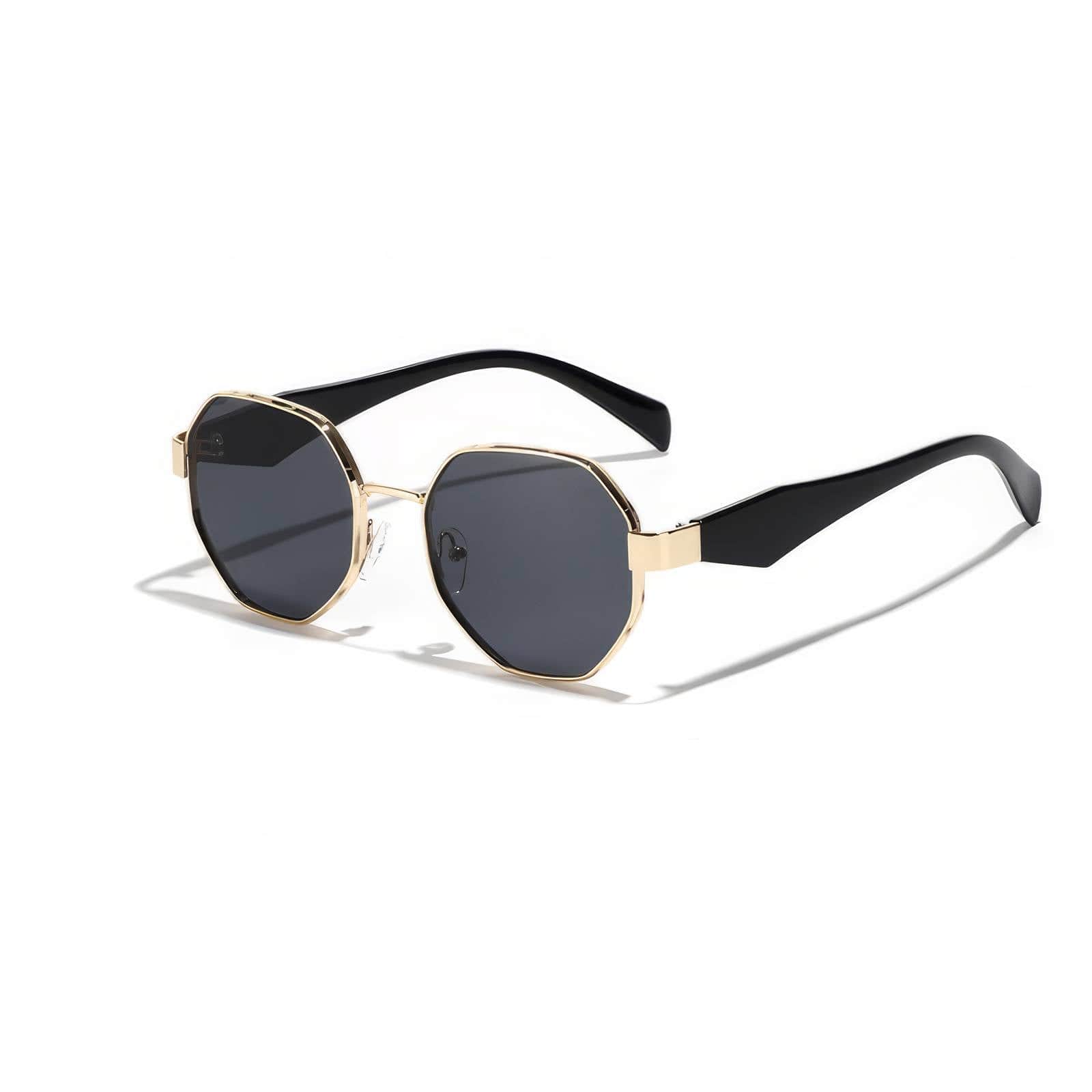 Polygon Tinted Frame Sunglasses
