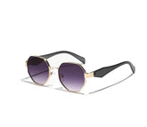 Polygon Tinted Frame Sunglasses