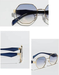 Polygon Tinted Frame Sunglasses