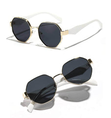 Polygon Tinted Frame Sunglasses