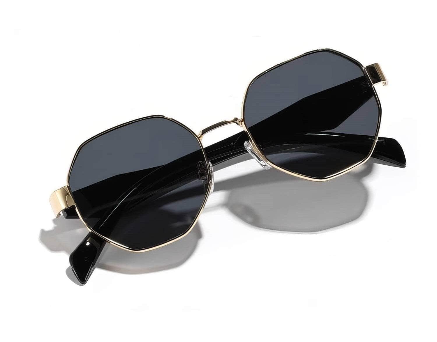Polygon Tinted Frame Sunglasses