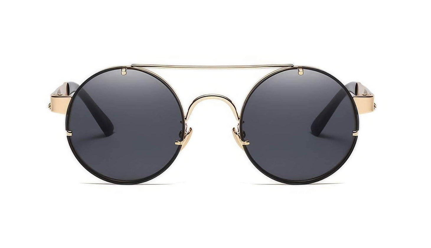 Premium Optical Retro Sunglasses Gold/Full Ash / Resin