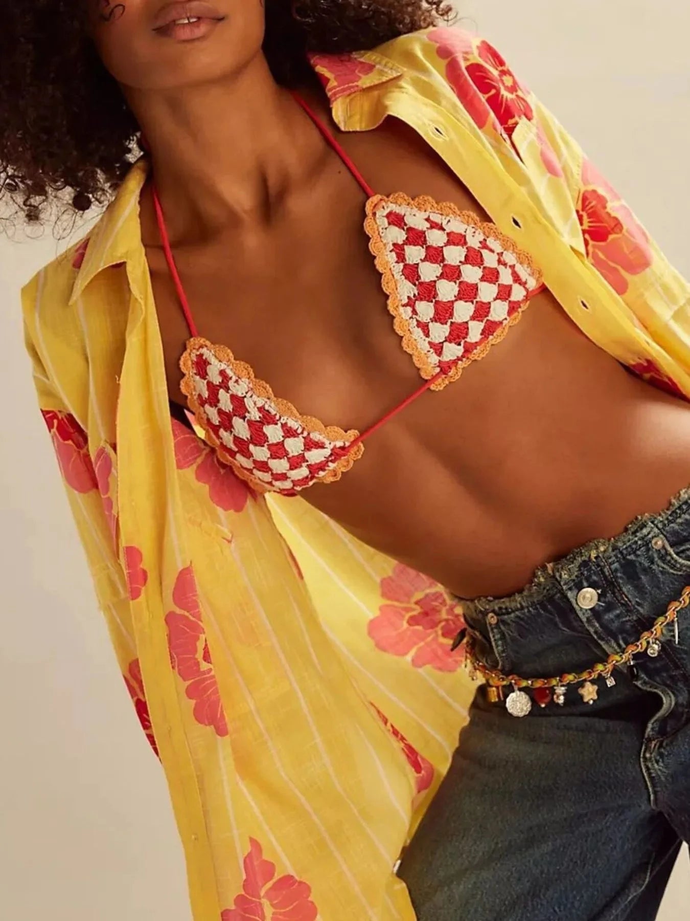 Printed Button-Up Long Sleeve Shirt