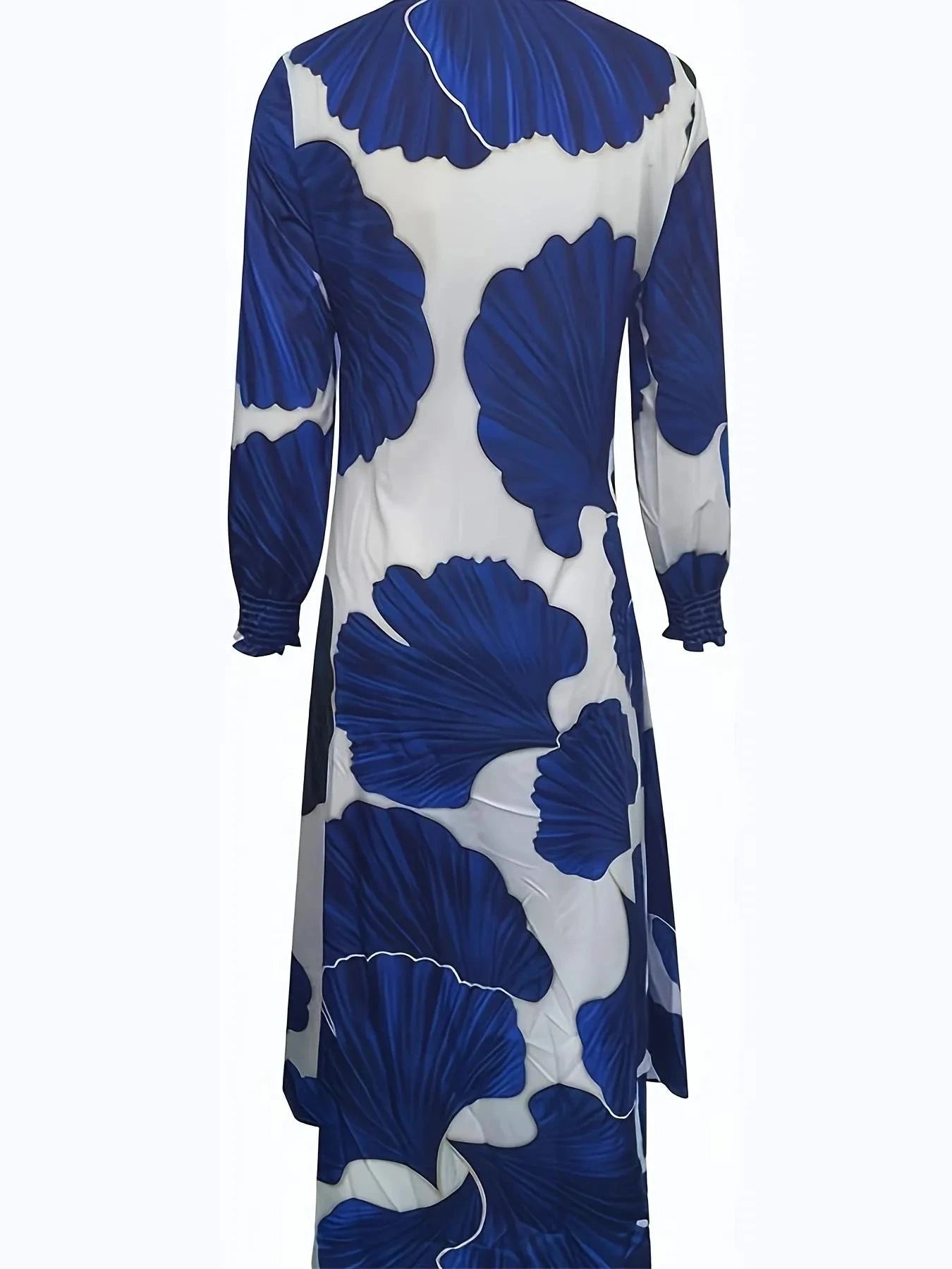 Printed Button Up Maxi Shirt Dress