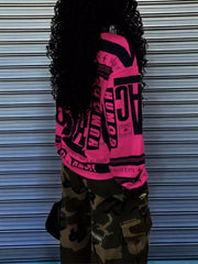 Printed Drop Shoulder Long Sleeve T-Shirt