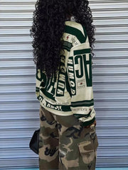 Printed Drop Shoulder Long Sleeve T-Shirt