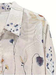 Printed Long Sleeve Blouse