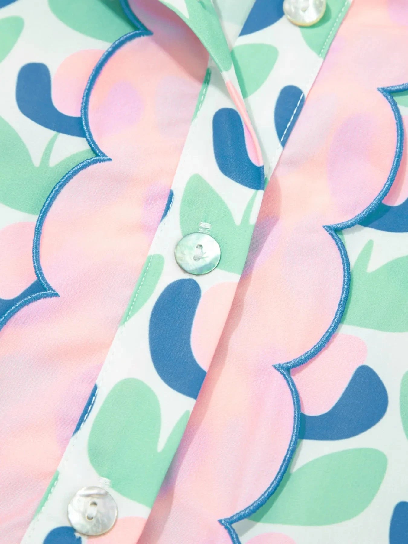 Printed Long Sleeve Shirt Dress