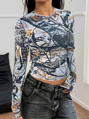 Printed Long Sleeve T-Shirt