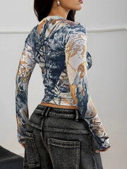 Printed Long Sleeve T-Shirt